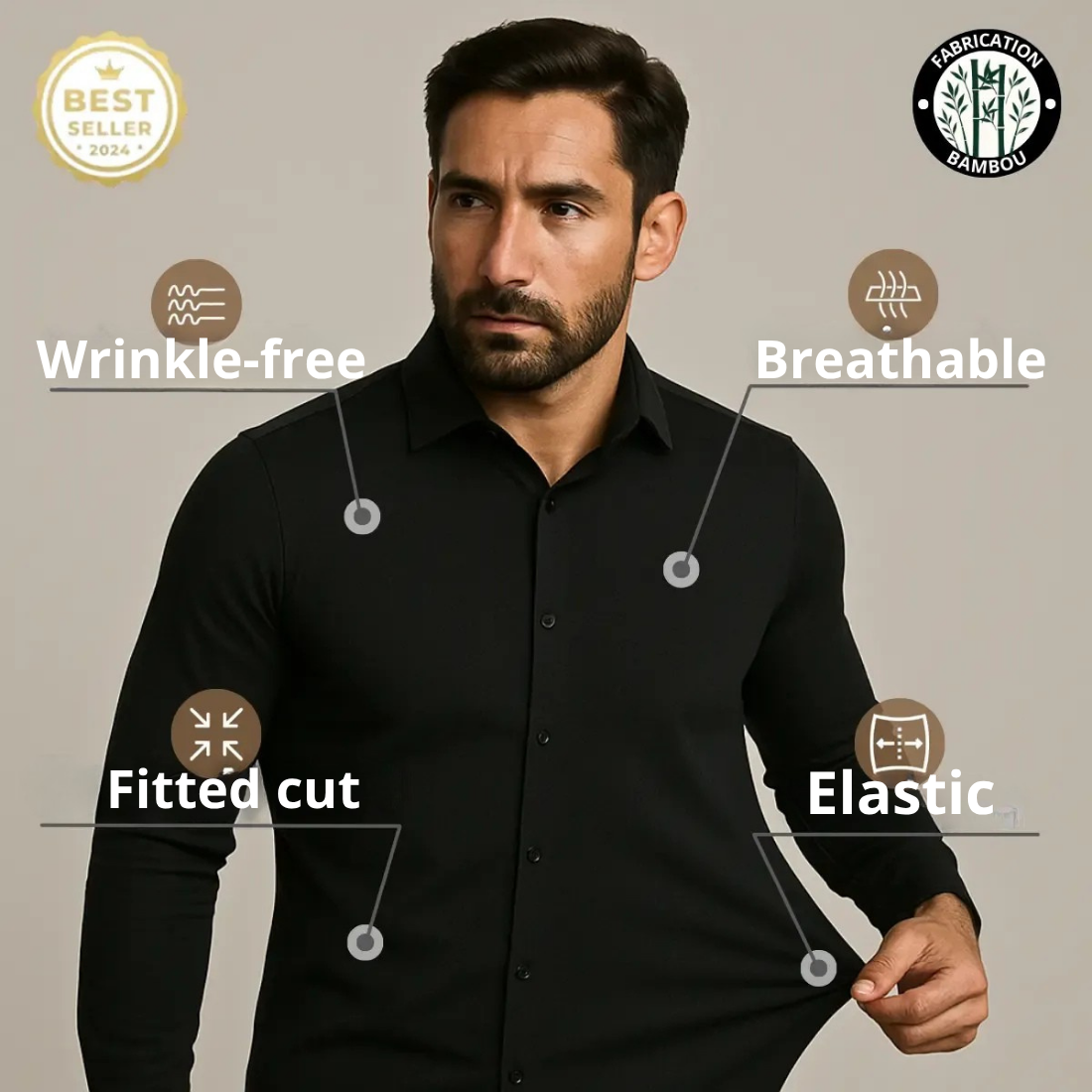 Wrinkle-Free Slim Fit Shirt